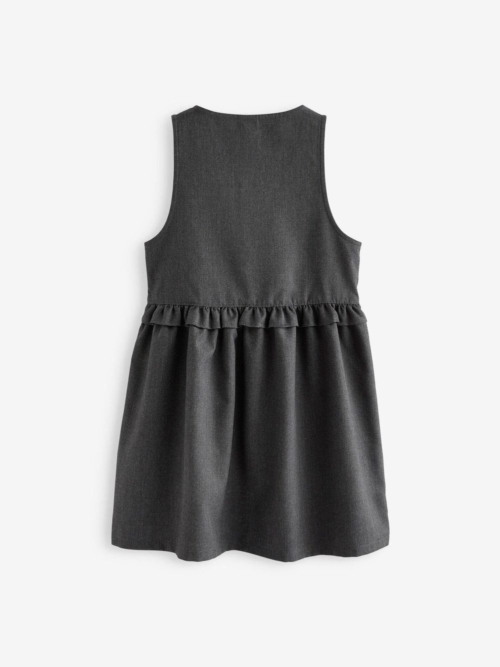 Сарафан школьный на молнии для девочки Next C35-479, Серый