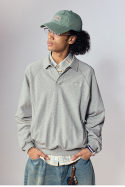Monterest Outdoor Retro Loose-Fit Polo Gray