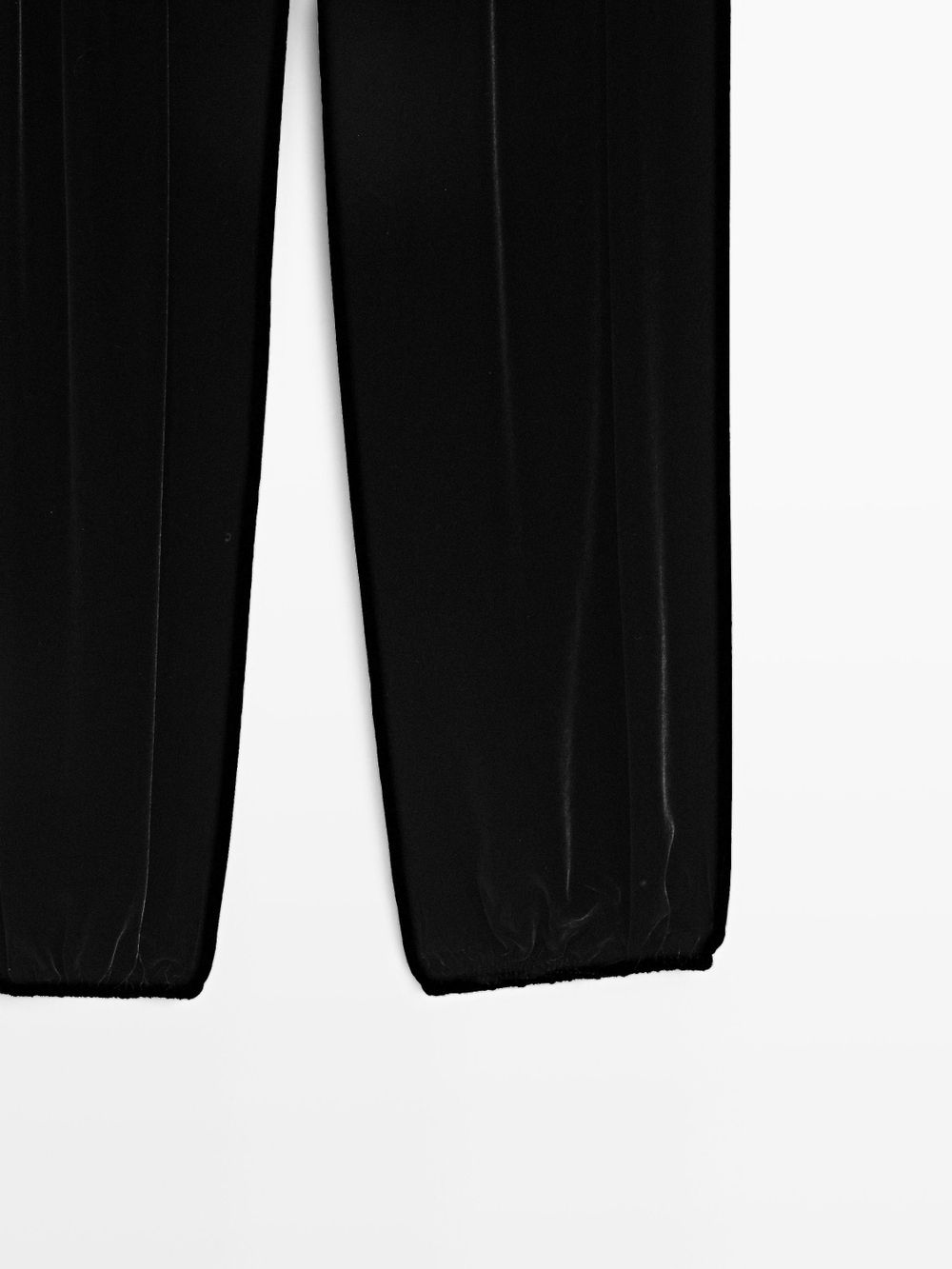 Massimo Dutti Бархатные брюки Саруэль, черный