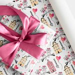 Упаковочная бумага (0,7*1 м) Влюбленные котики, 1 шт.