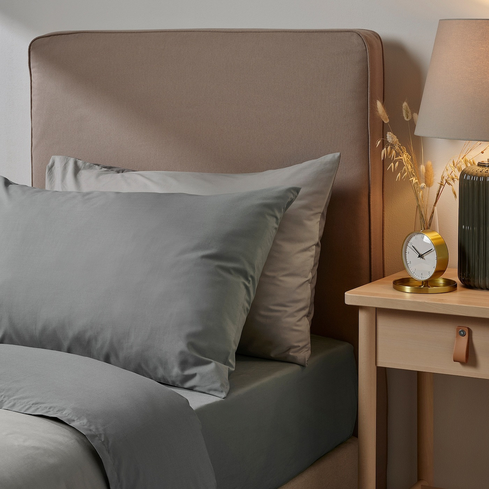 IKEA ULLVIDE  (ИКЕА УЛЛВИДЕ)  -  Наволочка, серая, 50x60 см