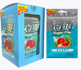 Конфеты Sugar Free Арбуз -Мята 12шт*15гр