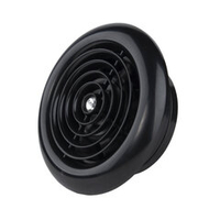 Вытяжной тонкий вентилятор для ванн и кухонь ММ 120 круглый 150 м³/час черный