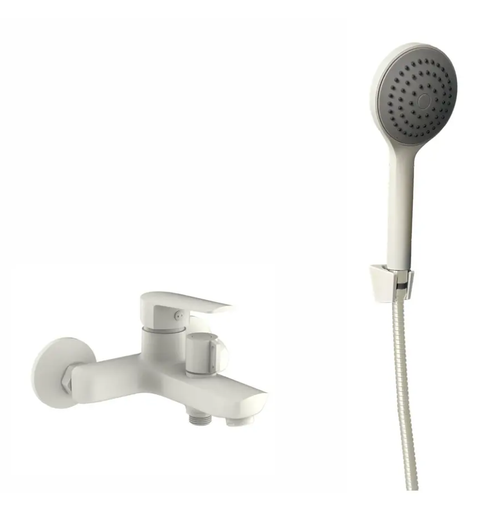 Смеситель ESKO LG54W, ABS-пластик, лейка и шланг в комплекте