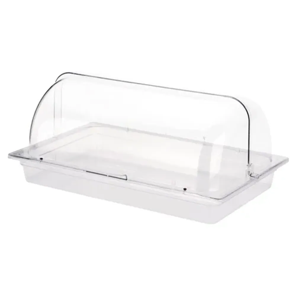 Поднос для выкладки 53*32,5*23,5 см пласт. с пласт. Roll-top крышкой SUNNEX