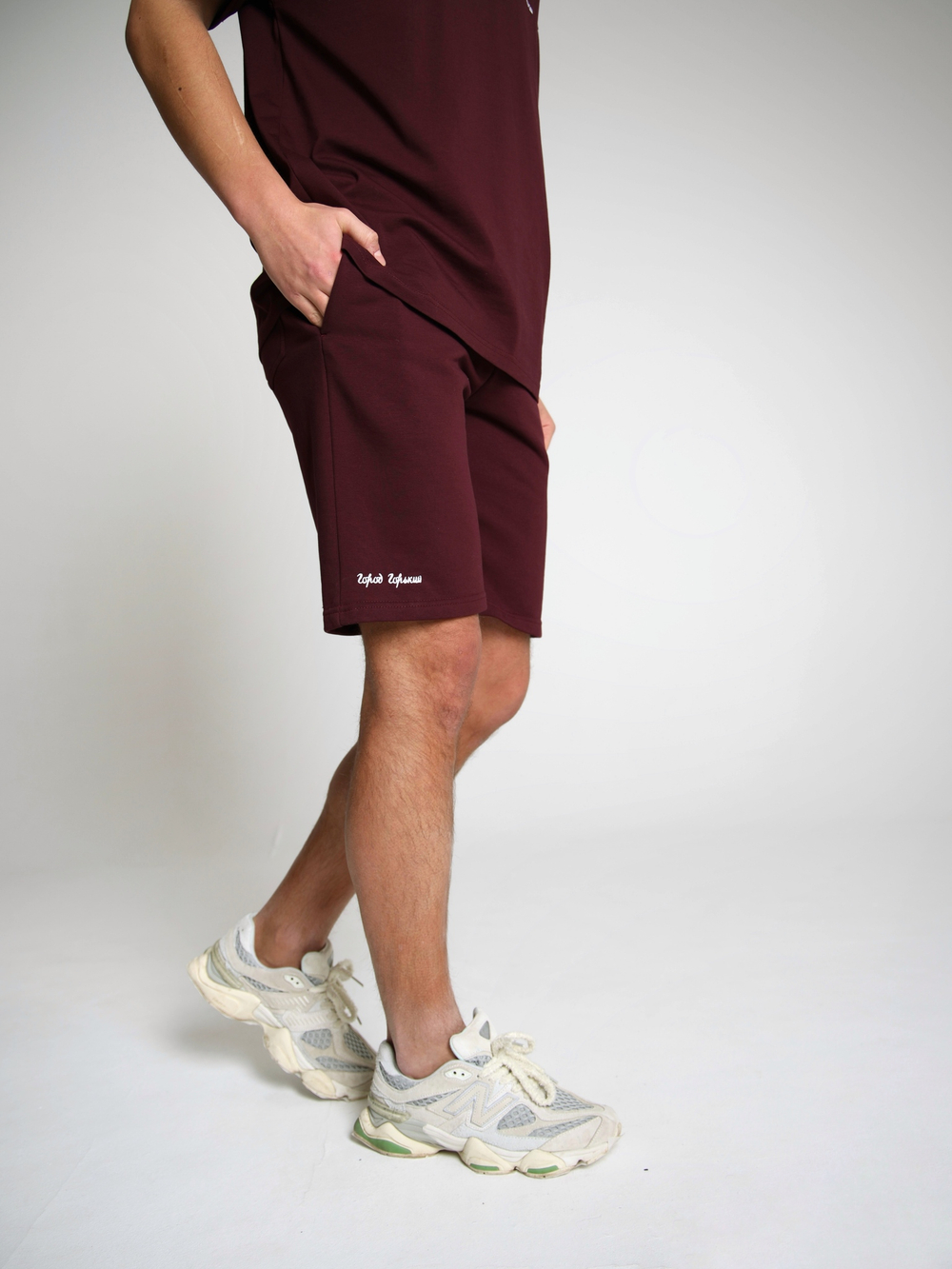 Шорты трикотажные бордо бордовые Город Горький
