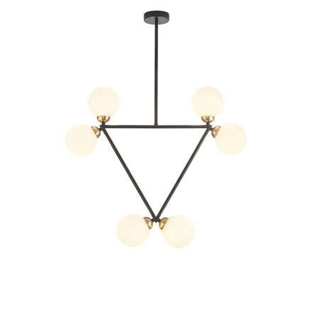 Ceiling design lamp  Triangle by Atelier Areti (Black)
