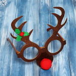 Очки карнавальные «Загадочный олень» 17*16 см, микс