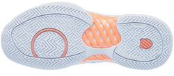 Женские Кроссовки теннисные K-Swiss Hypercourt Express 2 W - white/peach nectar/graystone