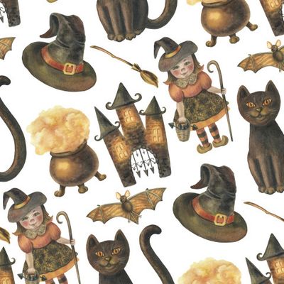 Хэллоуин, маленькая ведьма