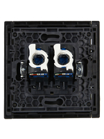 FORTE&PIANO Розетка компьютерная двойная RJ45 кат.6 FP134 черный IEK