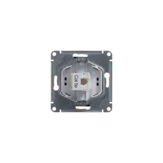 Розетка компьютерная 1-м Glossa RJ45 кат.5E механизм шоколад SE GSL000881K