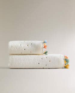 Zara Home Полотенце для лица и рук из хлопка, z amana biel · 5650/013