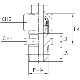 Штуцер FC DL08 NPT 1/4 (в сборе, нерж.)