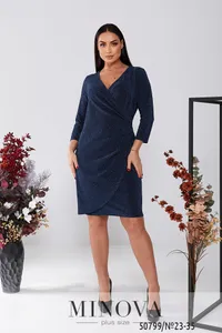 Платье 23-35-синий Minova