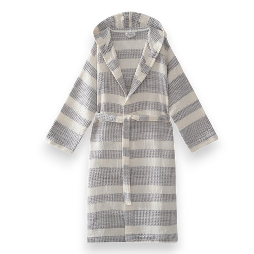 Вафельный халат Ikra | серый