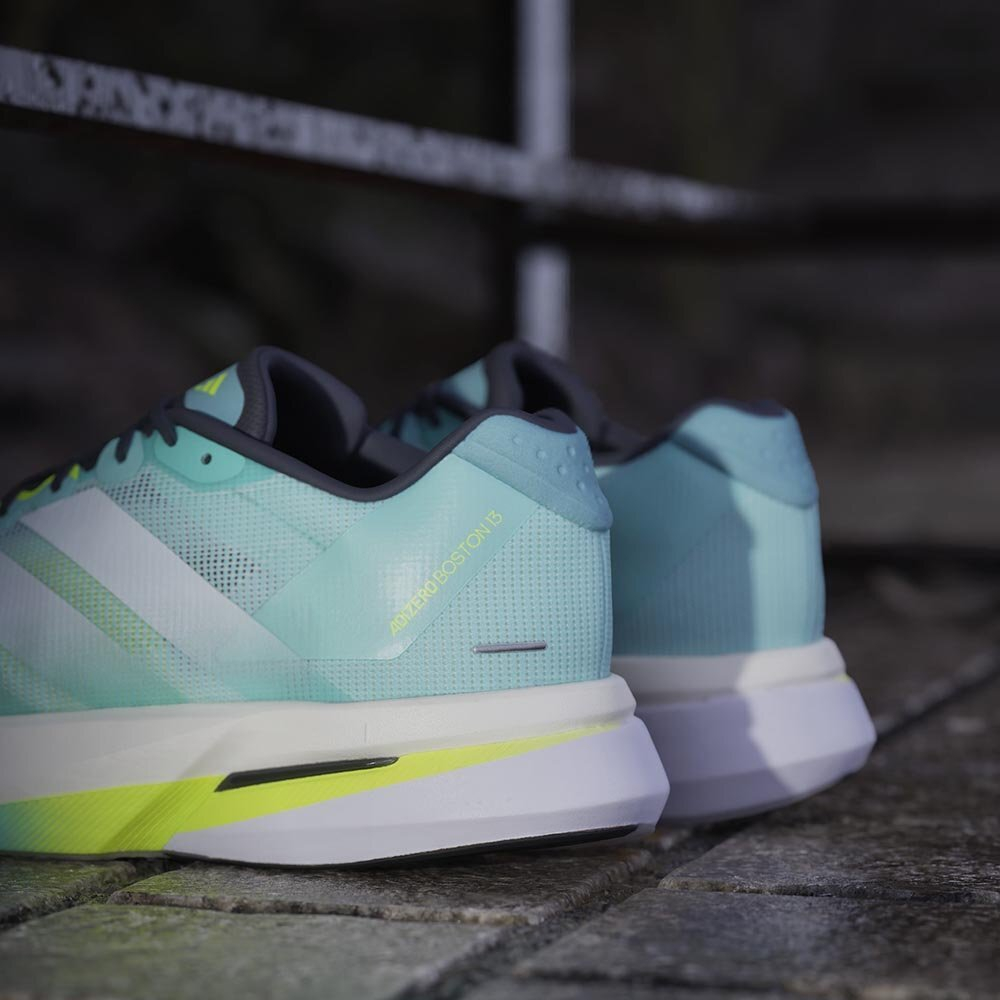 Кроссовки для бега мужские adidas Adizero Boston 13 Бирюзово-Белые