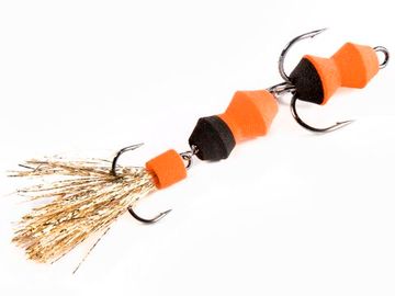 Приманка джиг. LJ PENNON TIPSYWORM оранж./черн. в блистере