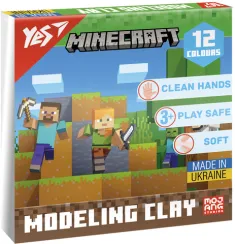 Plastilin\ Пластилин 12rəng 240qr 540668 Minecraft YES