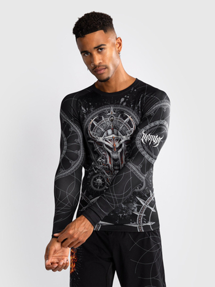 Рашгард Venum Gladiator 5.0 Black/Silver L/S