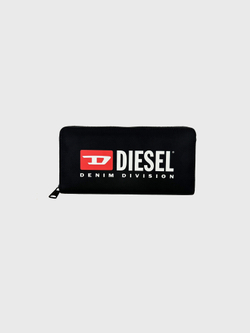 Кошелек Diesel Rinke Logo Printed Zipped Black - One Size