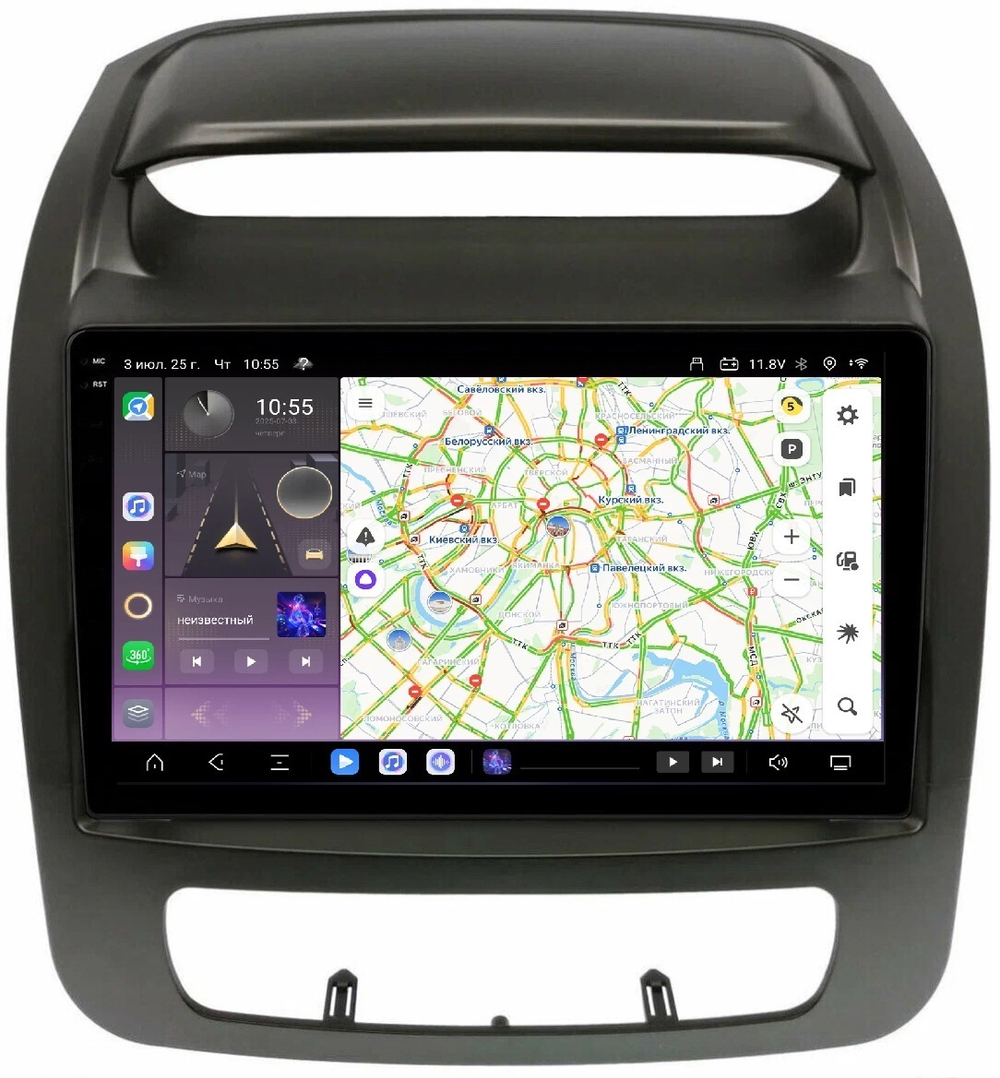 Магнитола для KIA Sorento 2 XM 2012-2020 c экраном климата снизу - Carmedia OL-9794-1 QLed+2K, Android 13, TS20, CarPlay, 4G SIM-слот