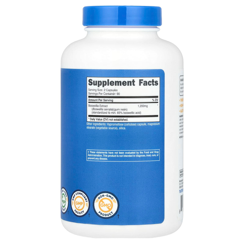 Nutricost, экстракт босвеллии, 180 капсул (600 мг в 1 капсуле)