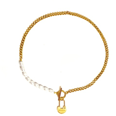 Колье Believe с натуральным жемчугом