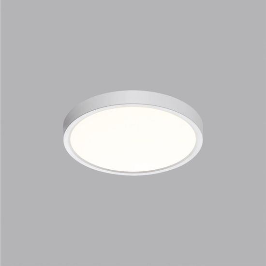 7659/18L MITRA LED SN 089 Светильник пластик/белый LED 18Вт 3000/4000K D230 IP40 ALFA WHITE