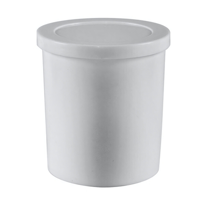 Банка 300 гр с герметичной крышкой (высокая) - белая