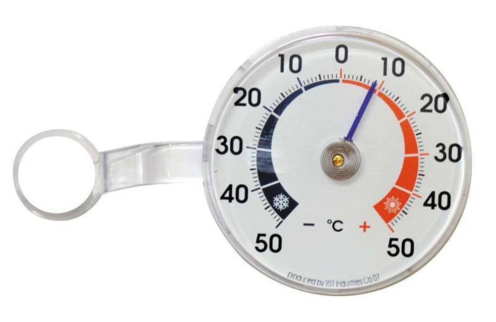 Термометр оконный биметаллический, на липучке RST02090