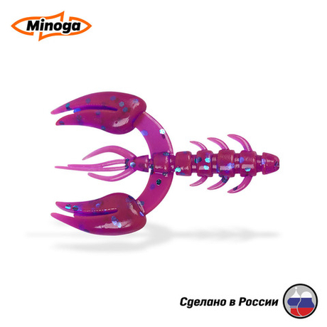 Силиконовая приманка "Minoga" JAGGER 3,0"(4шт) 75мм, 6гр, цвет 015