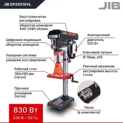 Сверлильный станок JIB DP25016VL