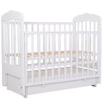 Кроватка детская Топотушки Мария 6 маятник, белая