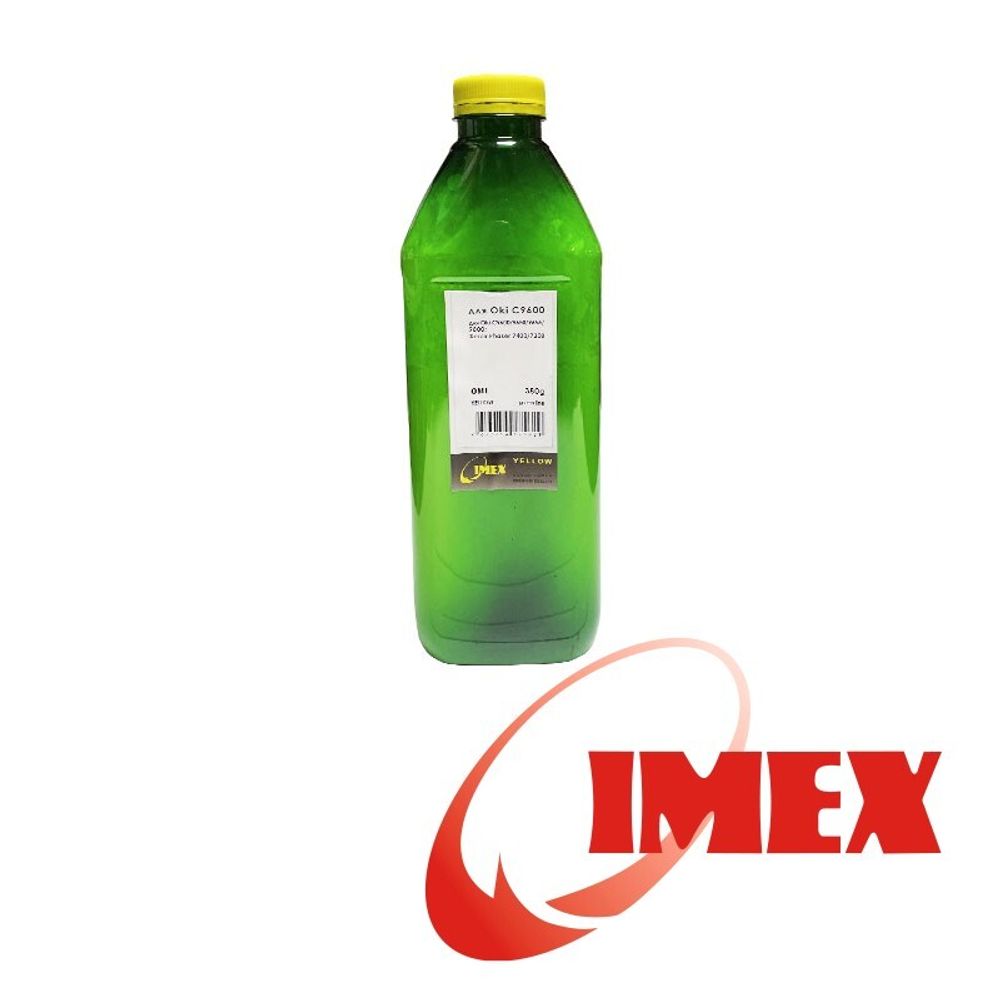 Тонер IMEX OML для OKI C9600/9650/9655/9800 (380гр) желтый