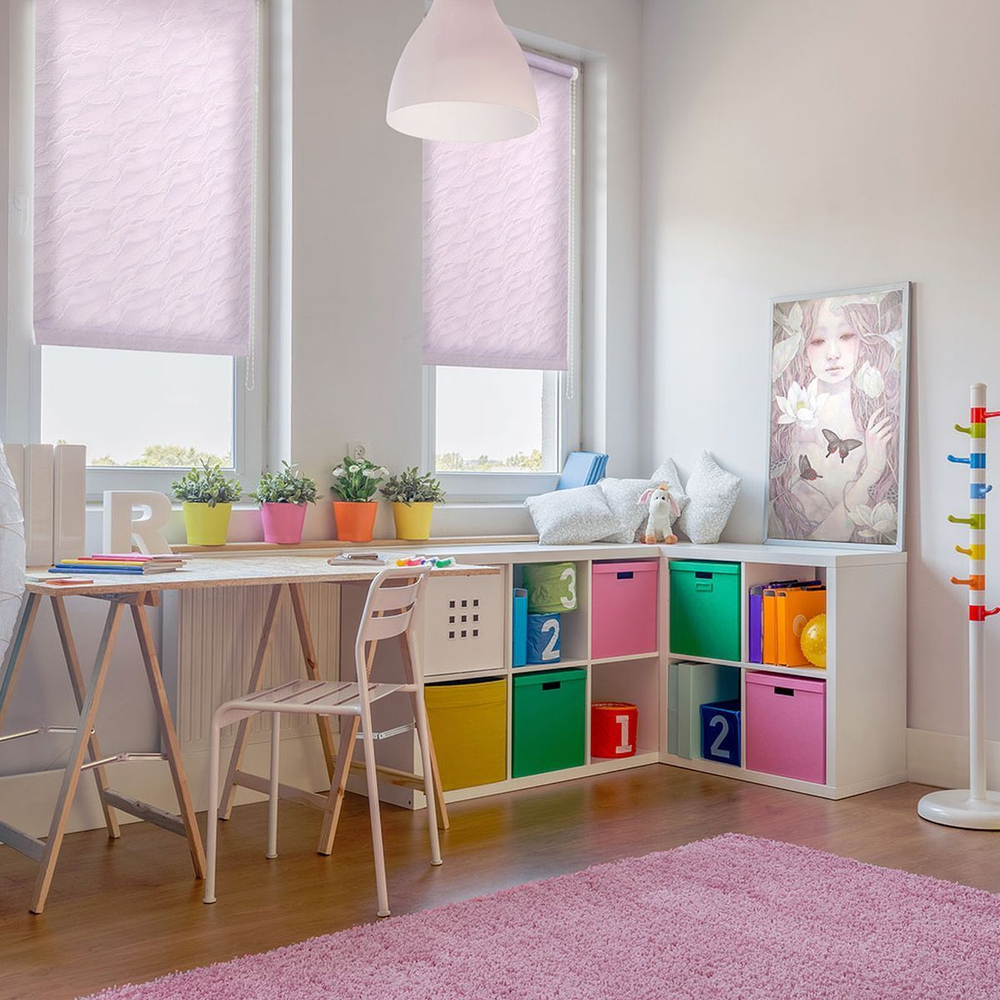 Рулонная штора Веда жаккард, 160х68 см, шир.крепл. 72 см, сирен, СРШ-01МЭ-878