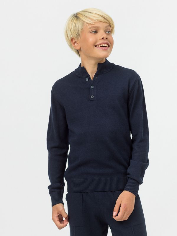 Джемпер поло для мальчика AT116 синий