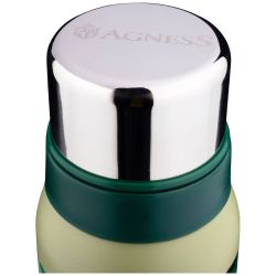 ТЕРМОС AGNESS С УЗКИМ ГОРЛОМ И 2-МЯ КРЫШКАМИ-ЧАШКАМИ, 600МЛ, КОЛБА НЖС (КОР=12ШТ.)