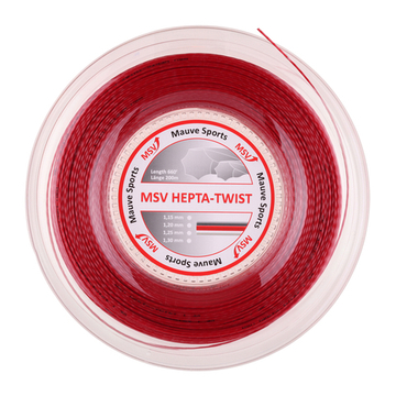 Теннисная струна MSV Hepta Twist, 1.25, 200м (красный)