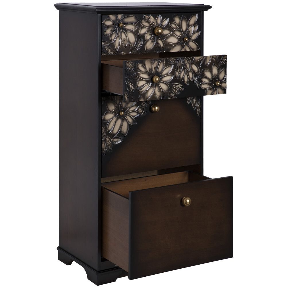 Комод Терра-4 (с 4-мя ящиками) Каштан Амбер