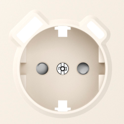 Накладка для розетки Schuko с зарядным устройством USB A+C, со шторками 16A 250В, матовый кремовый, серия A07