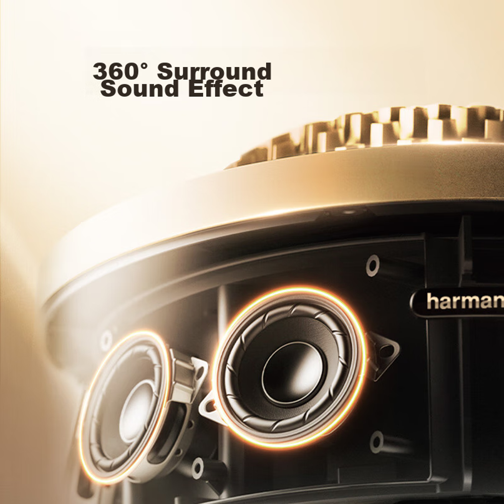 Портативная беспроводная Bluetooth-колонка Harman/Kardon Aura Studio 4, black/gold