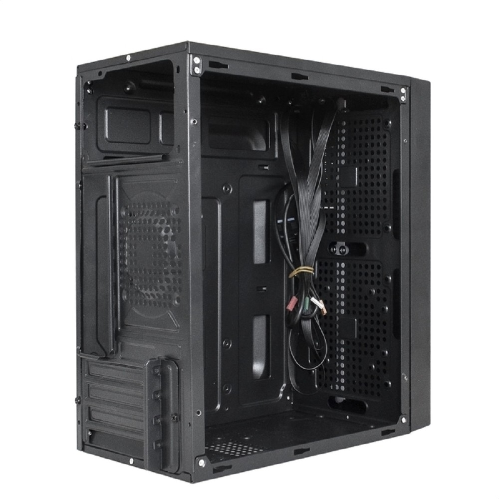 Корпус для компьютера Exegate EX283752RUS Корпус Minitower ExeGate mEVO-9301-RGB-600W-12 (mATX, БП 600NPX с вент. 12см, с окном, 2*USB+1*USB3.0, HD аудио, черный с RGB подсветкой)