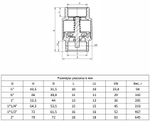 Обратный клапан с латунным сердечником AquaHit Ду15-50, MVI CV.720