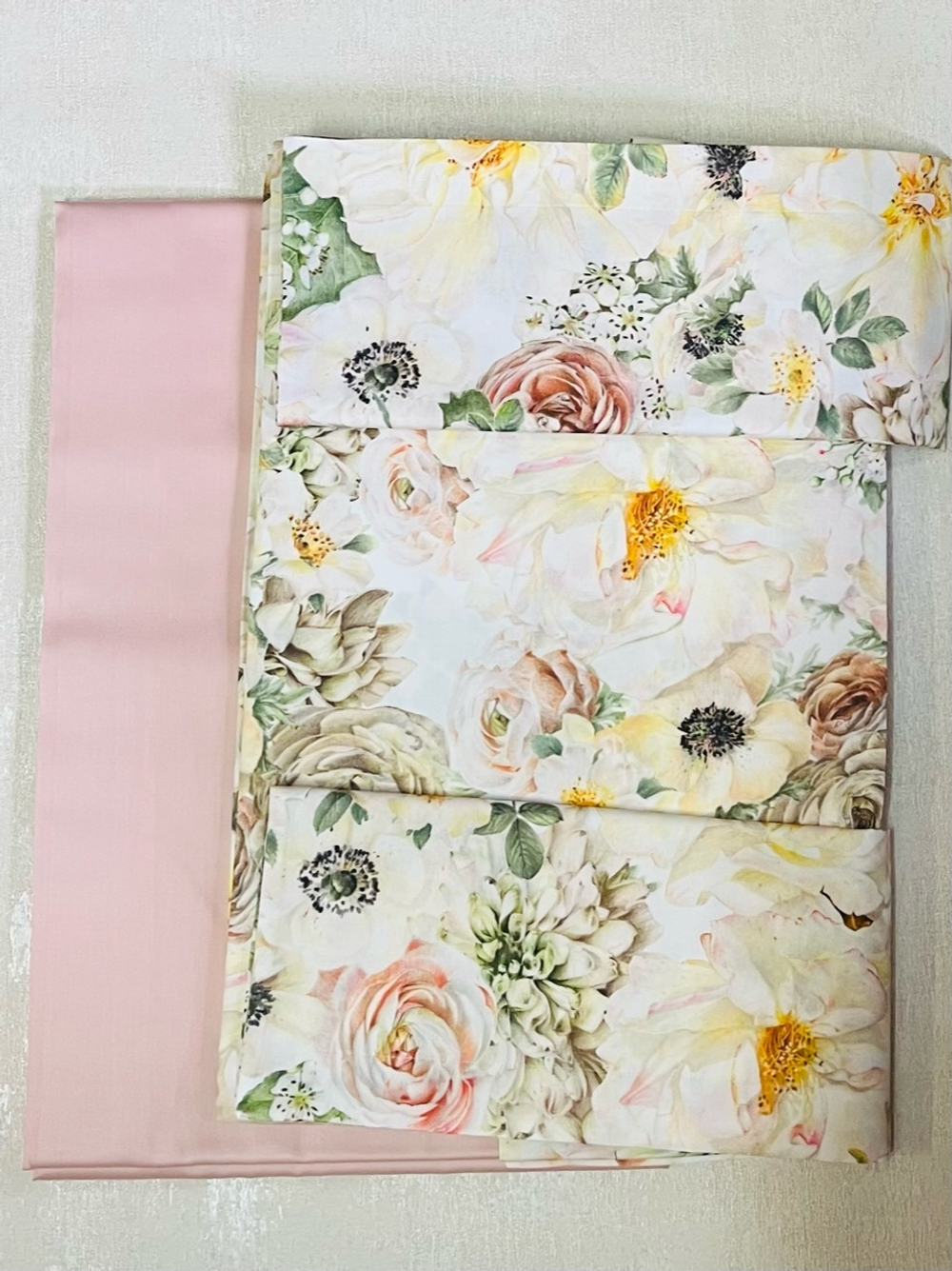 Постельное белье 2 спальное евро Mirabello Sweet Bouquet бежевое