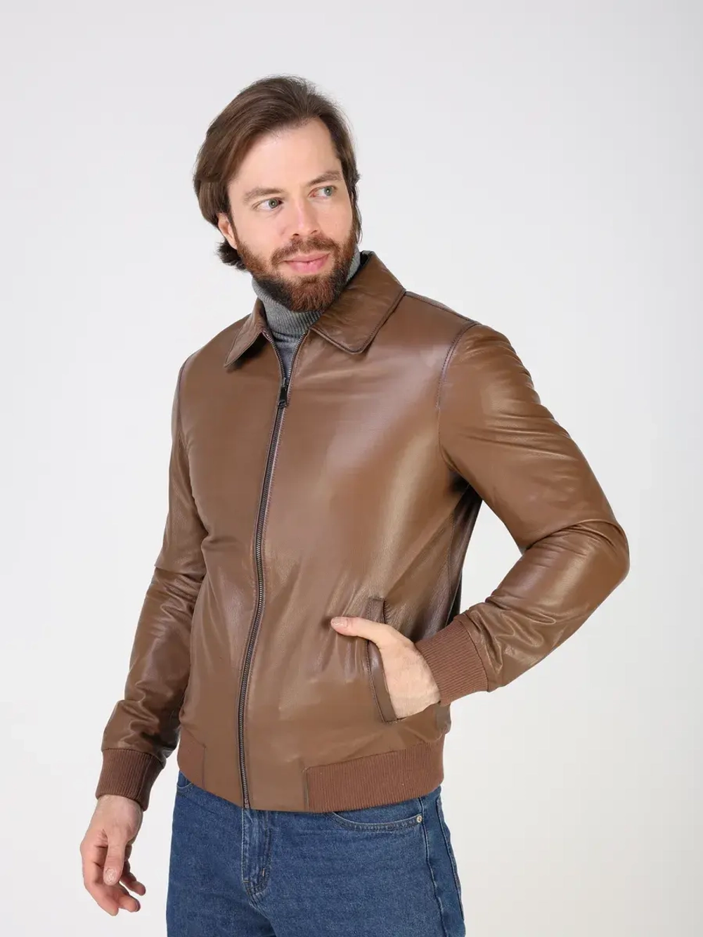 Кожаная куртка демисезонная Турция