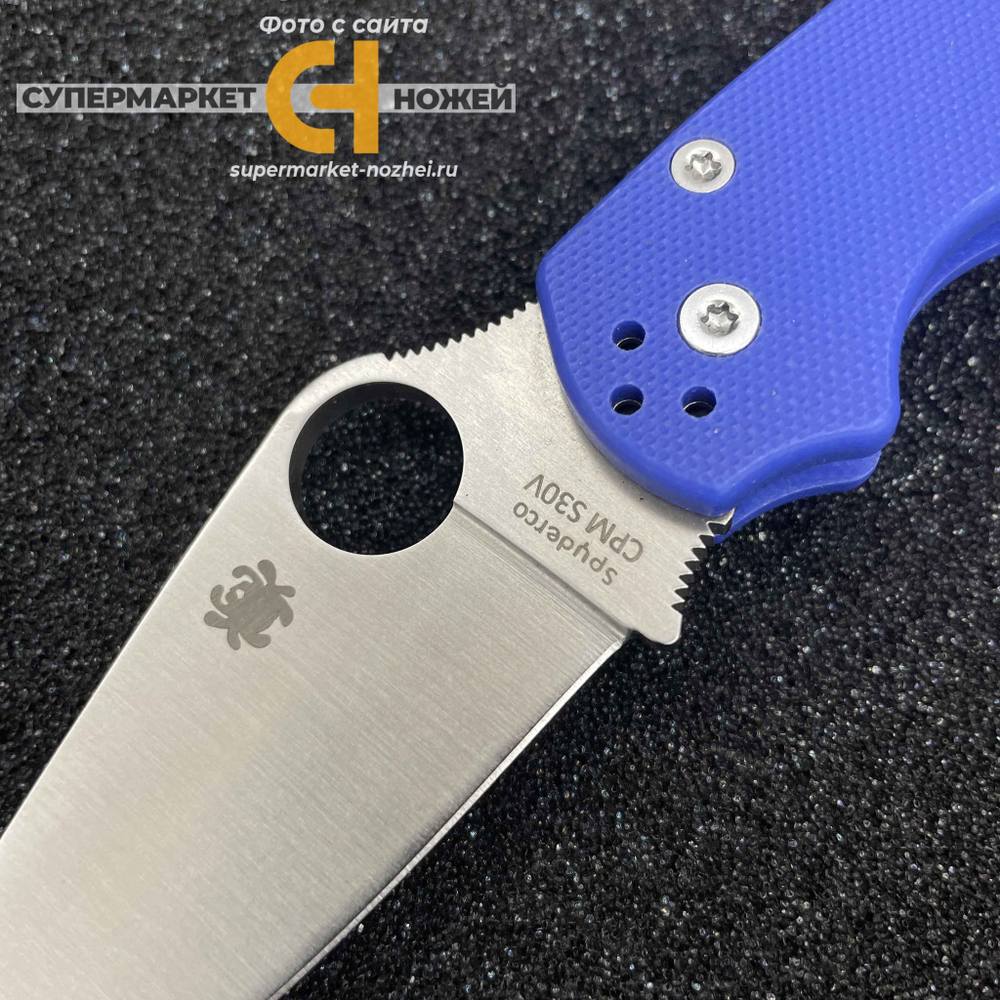 Реплика ножа Spyderco Paramilitary 2 Blue