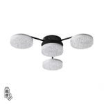 8236/4CL LEDIO LN25 000 черный, металл/акрил Люстра потолочная с ПДУ LED 55W 3000-6000К 220V DIDANA