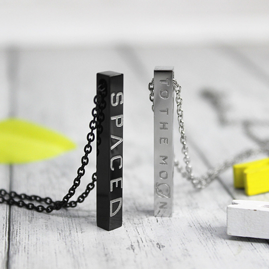 Парные бруски с гравировкой на заказ (чёрный/стальной)