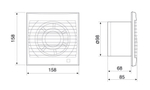 Накладной вентилятор Soler&Palau Decor 100C SILVER